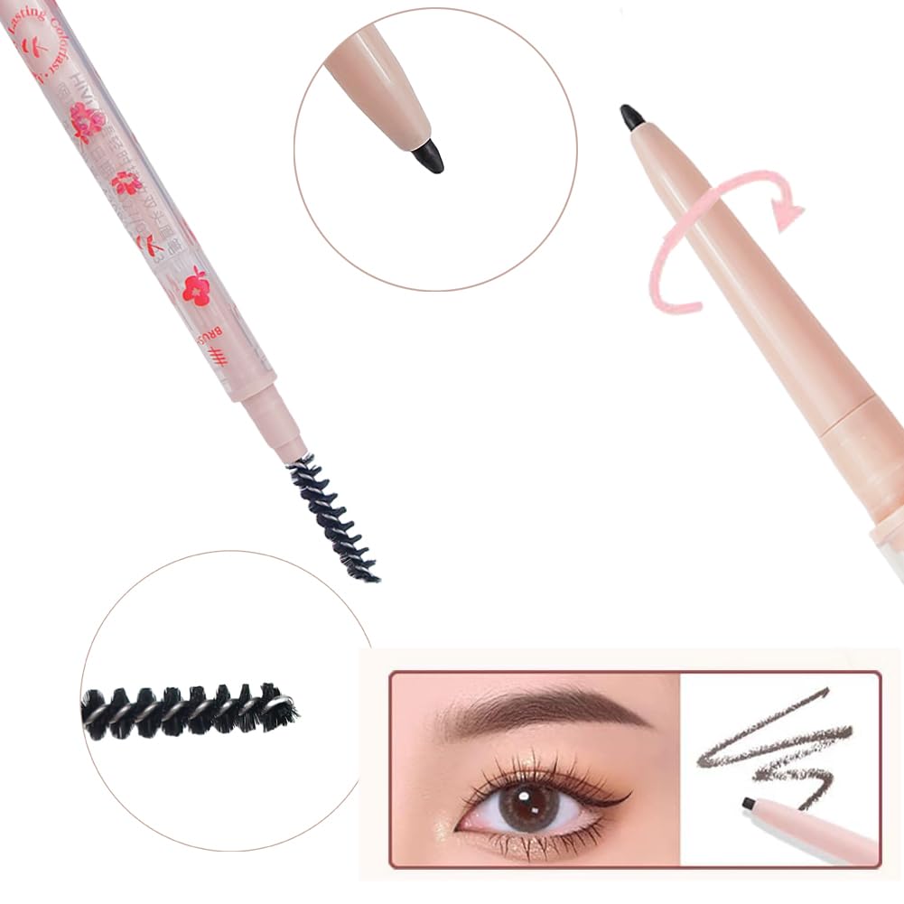 Wasaiggon crayon sourcils avec pinceau, précision et fini naturel.