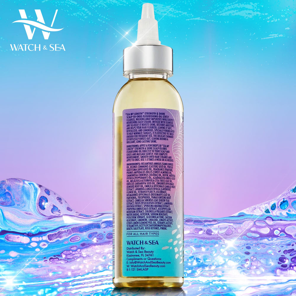 Goutte d'huile Watch & Sea Beauty sur cuir chevelu, nourrissant et revitalisant