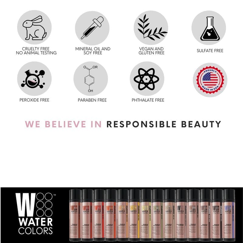 Watercolors colorant direct intégré procure une couleur vive lors du lavage