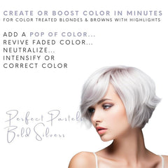 Watercolors Shampoing argent : pompe pratique facilitant l’application du soin colorant.