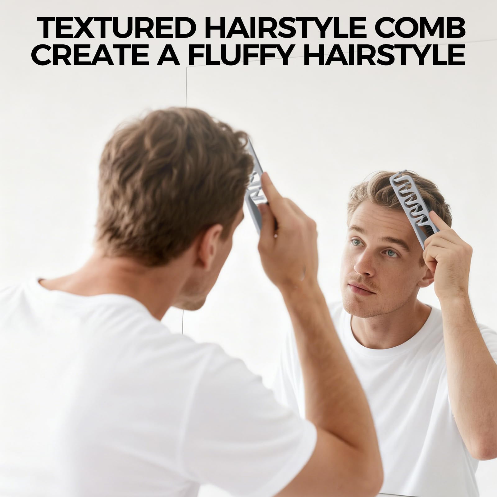 WAUSTOMAY Peigne Texturisant – application quotidienne pour look texturé.