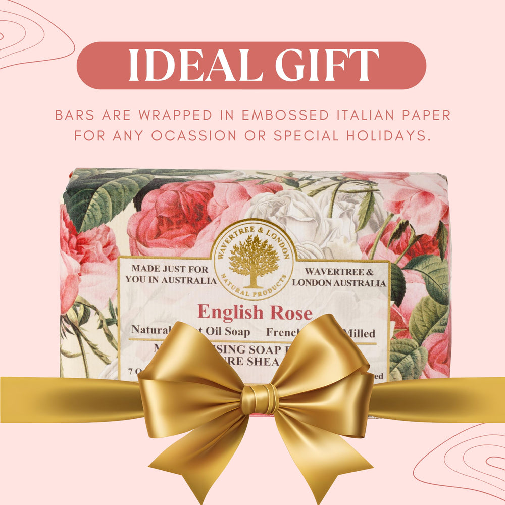 Coffret cadeau luxe, savon naturel élégant.