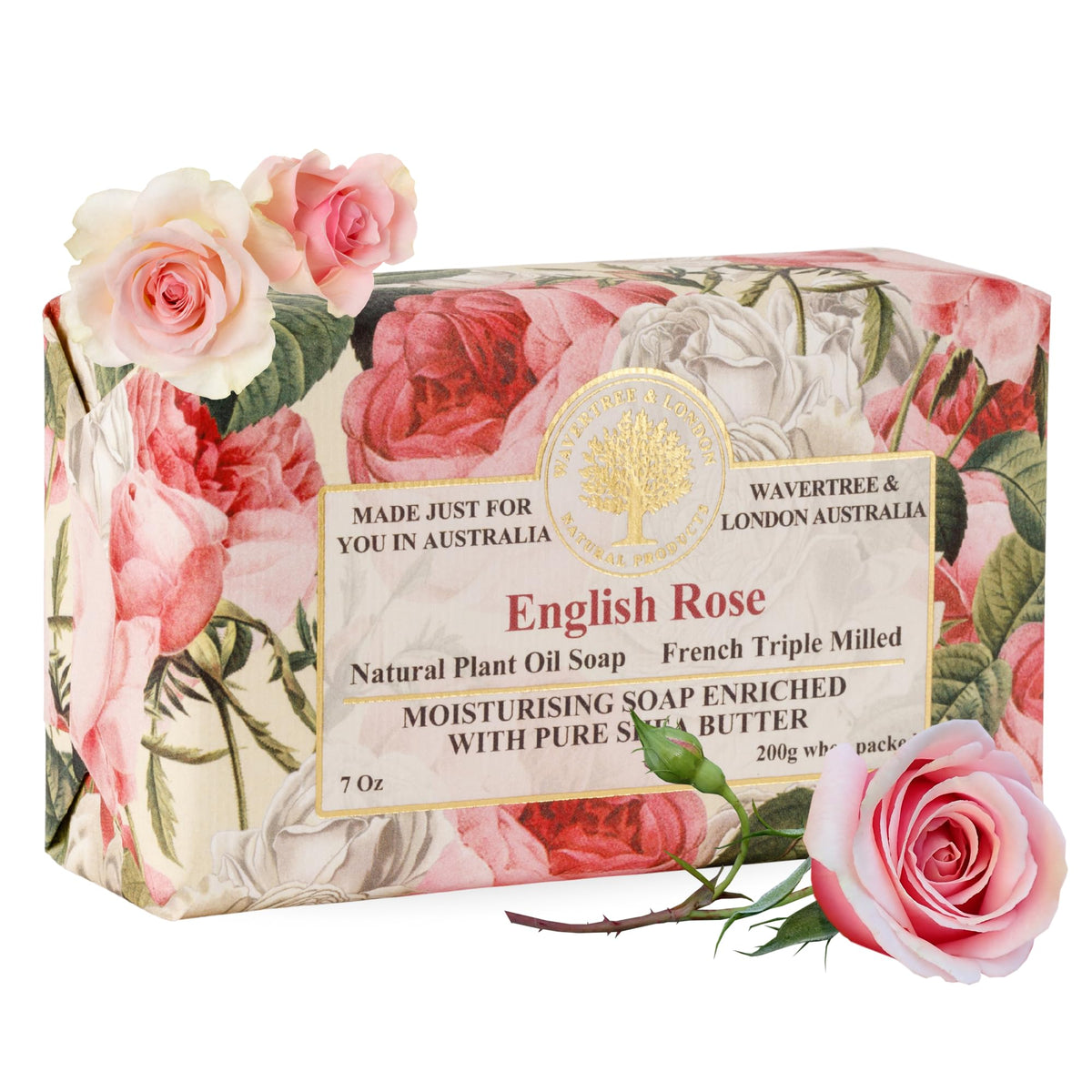 Wavertree & London – barre rose anglaise, peau douce et parfum relaxant.