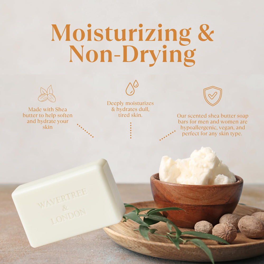 Savon au beurre de karité bio Wavertree & London Santal Patchouli nourrissant.