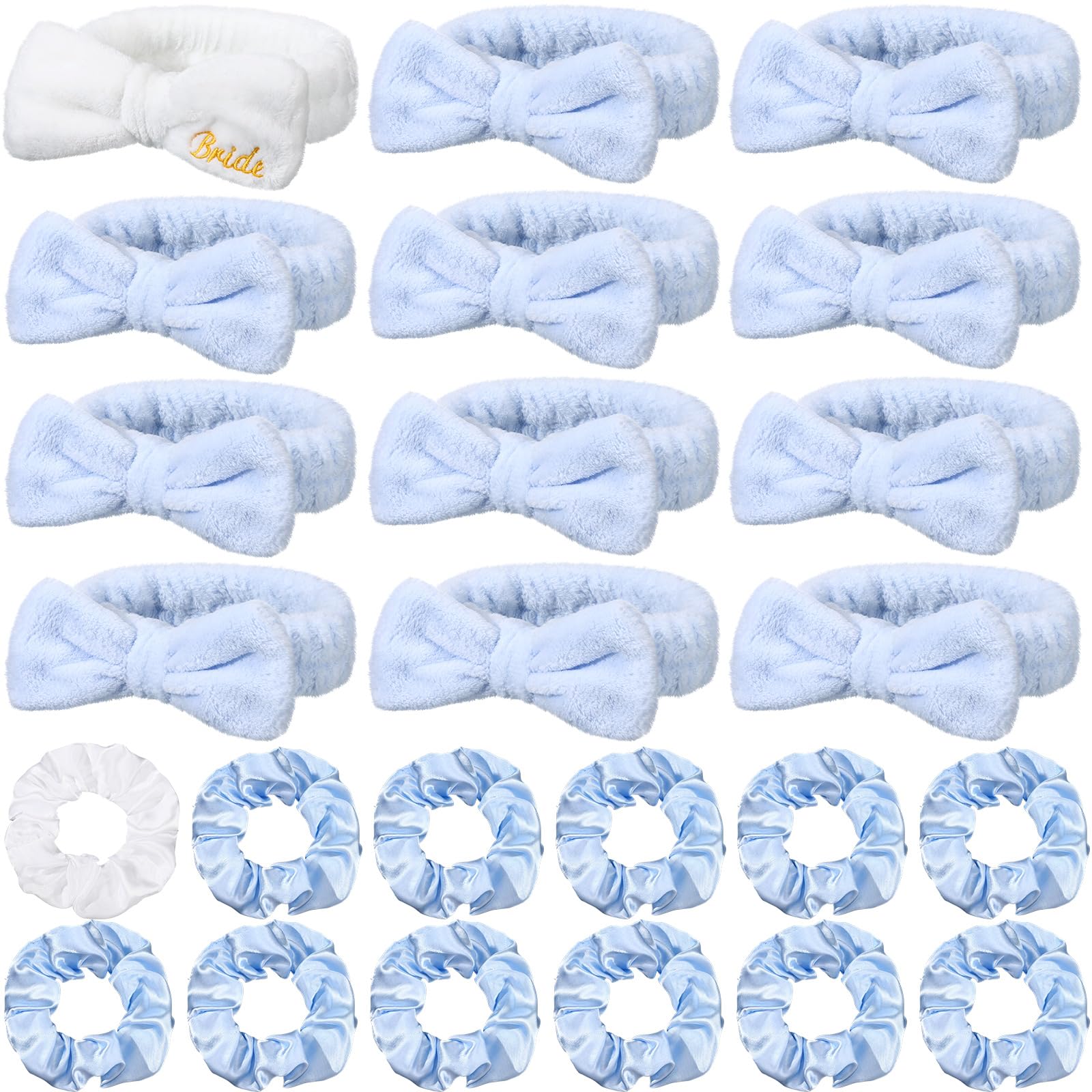 Wavwavw bandeau spa mariée blanc, confort doux pendant les préparatifs.