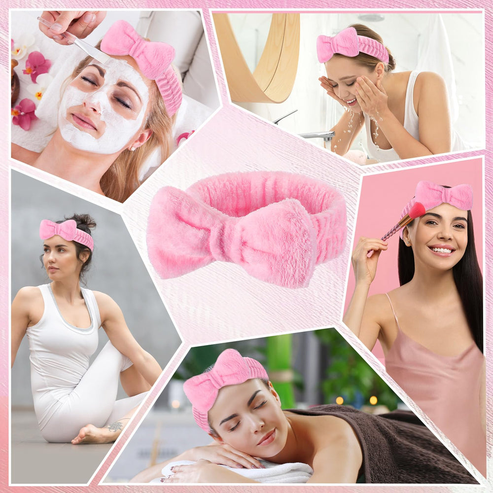 Bandeau Wavyknot rose avec noeud détachable, personnalisation du style.