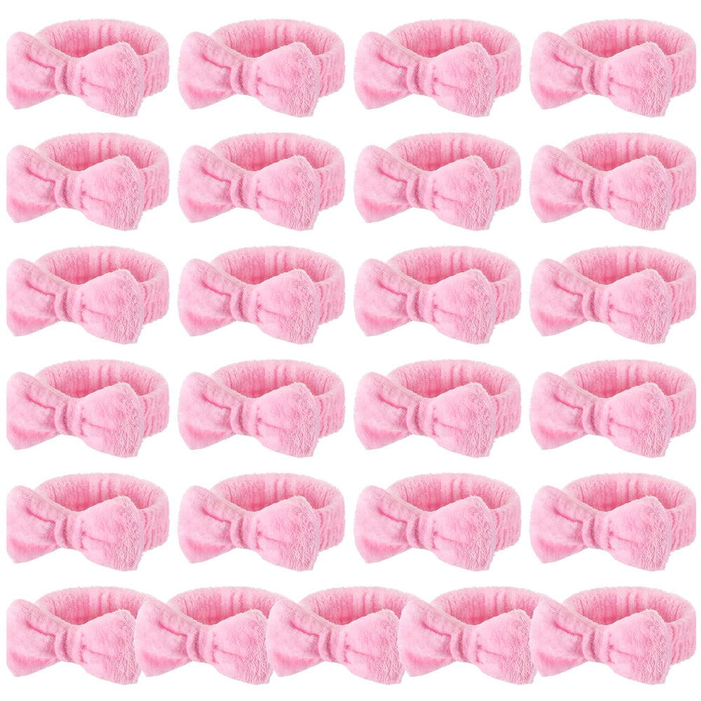 Bandeau visage Wavyknot rose corail, idéal pour le soin du visage.
