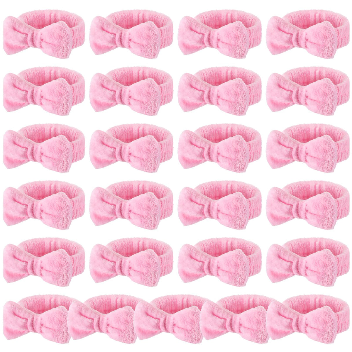 Bandeau visage Wavyknot rose corail, idéal pour le soin du visage.
