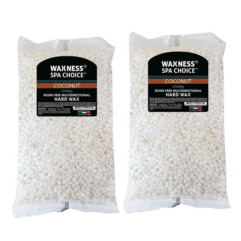 Waxness Spa Choice Cire Dure Coco sans résine pour épilation multidirectionnelle efficace