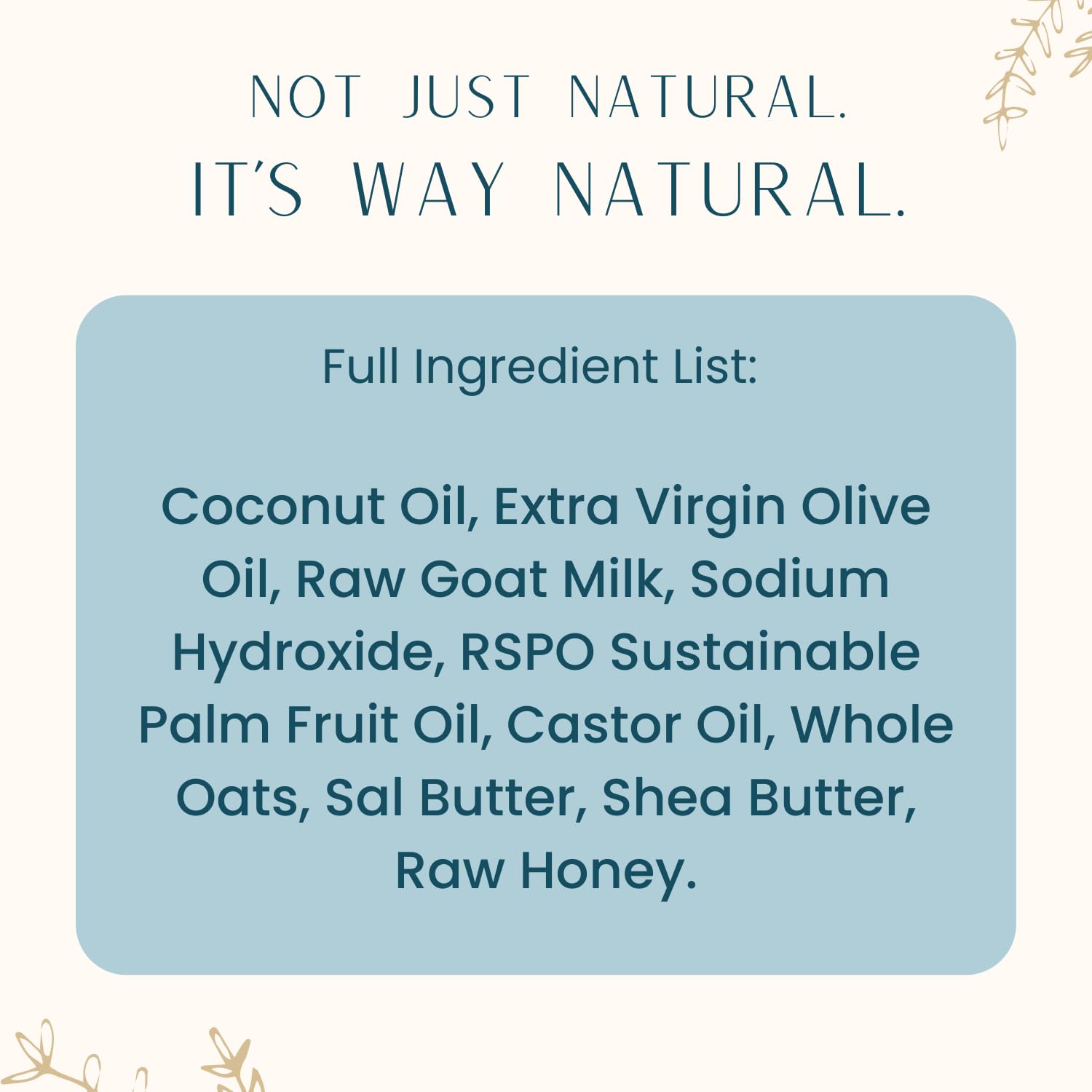 Way Natural lait chèvre miel – barre généreuse pour toute la famille.