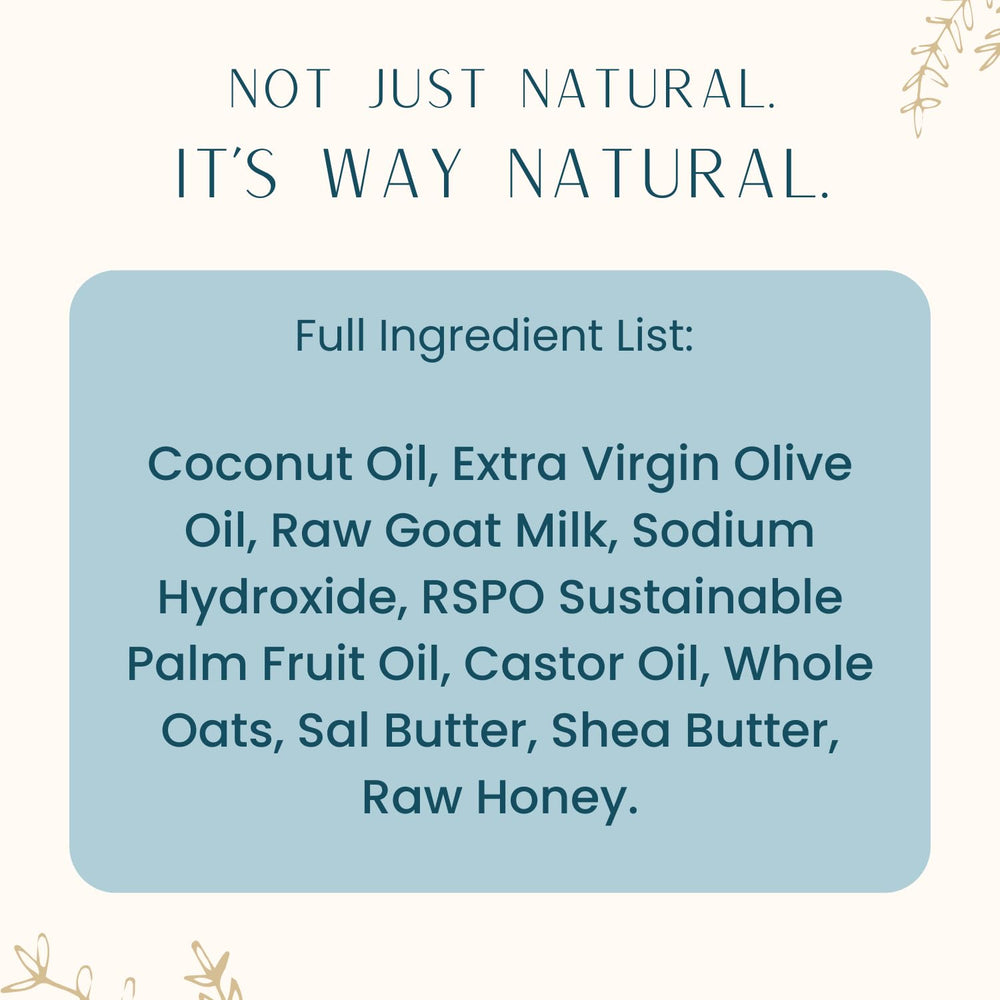 Way Natural lait chèvre miel – barre généreuse pour toute la famille.
