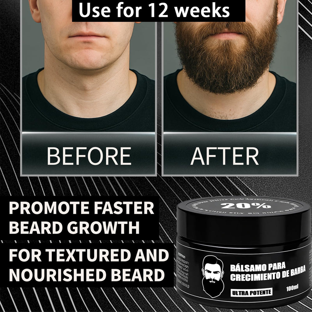 Wdvpue baume stimulant pour barbe — mèches rebelles maîtrisées et fini léger