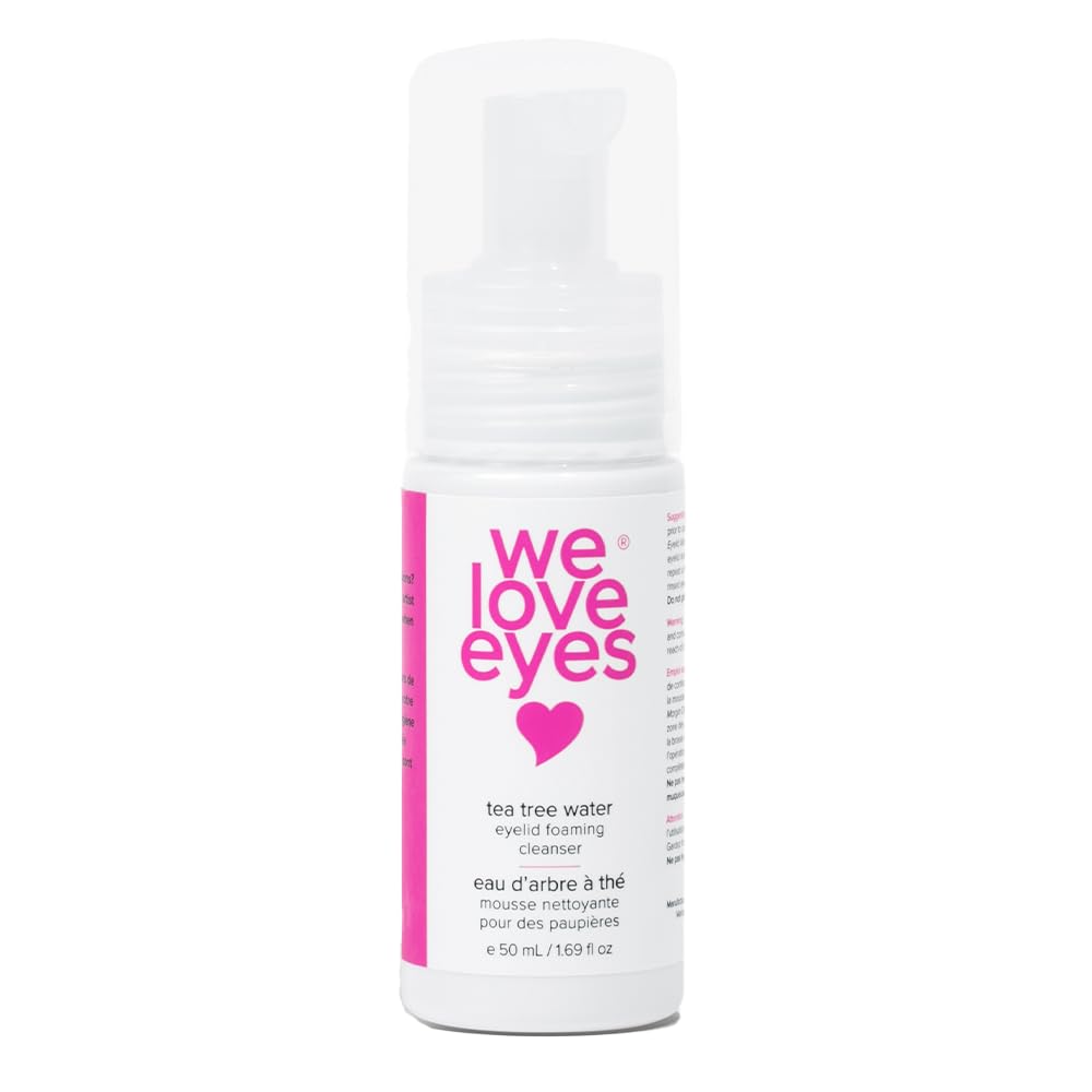 Nettoyant mousse paupières We Love Eyes, bouteille pratique pour marges propres