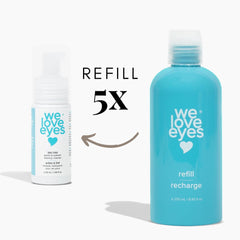 We Love Eyes nettoyant mousse paupières arbre à thé nettoyage en douceur et fraîcheur.