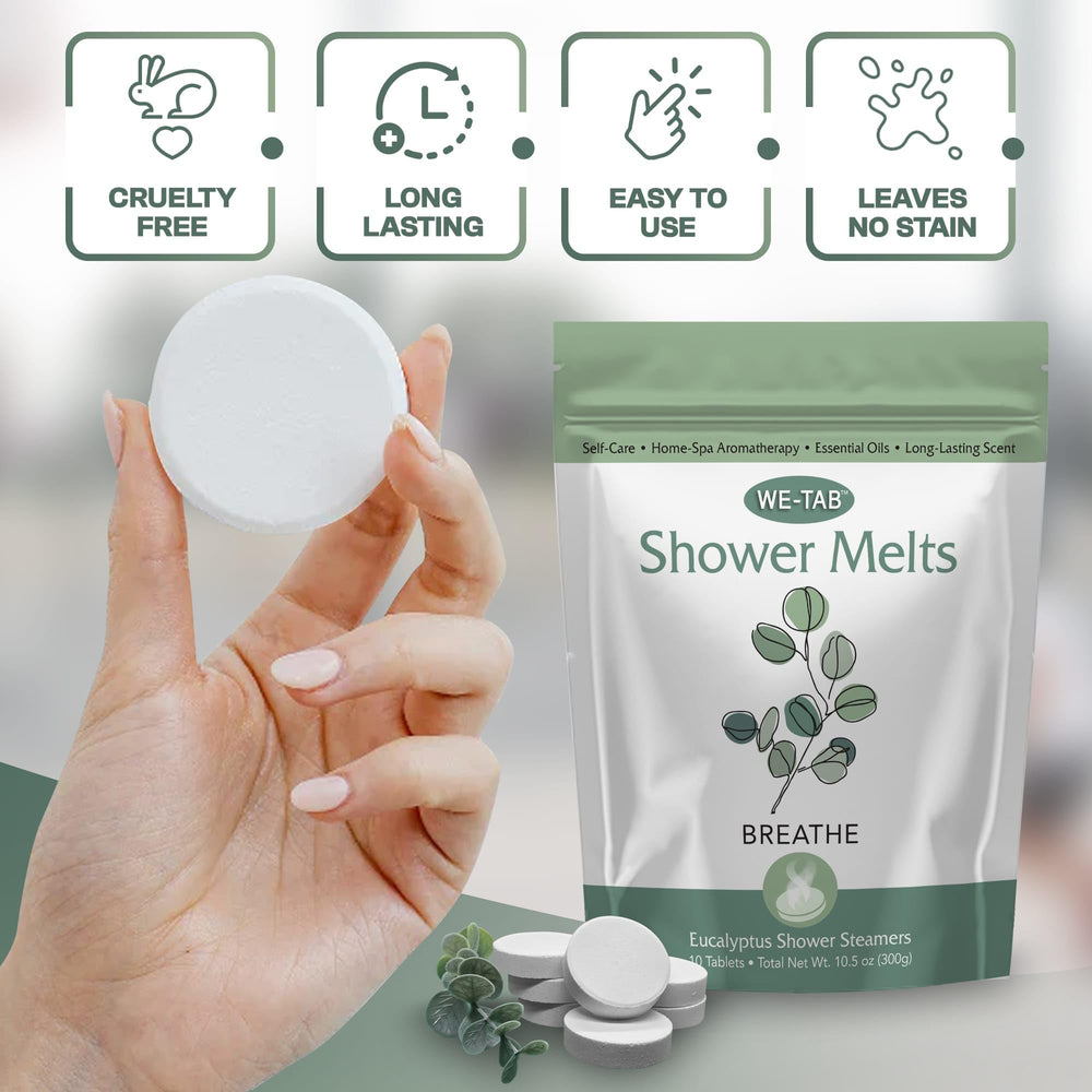 We-Tab douche à dissolution lente offrant une fragrance persistante.