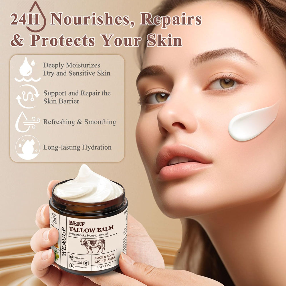 WEAUUP baume gras boeuf visage et corps hydratation longue durée.
