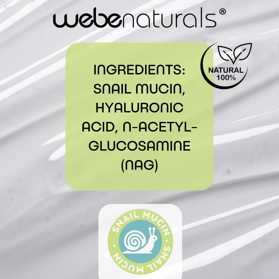 WEBE Sérum Éclat Mucin Escargot application pratique en main.