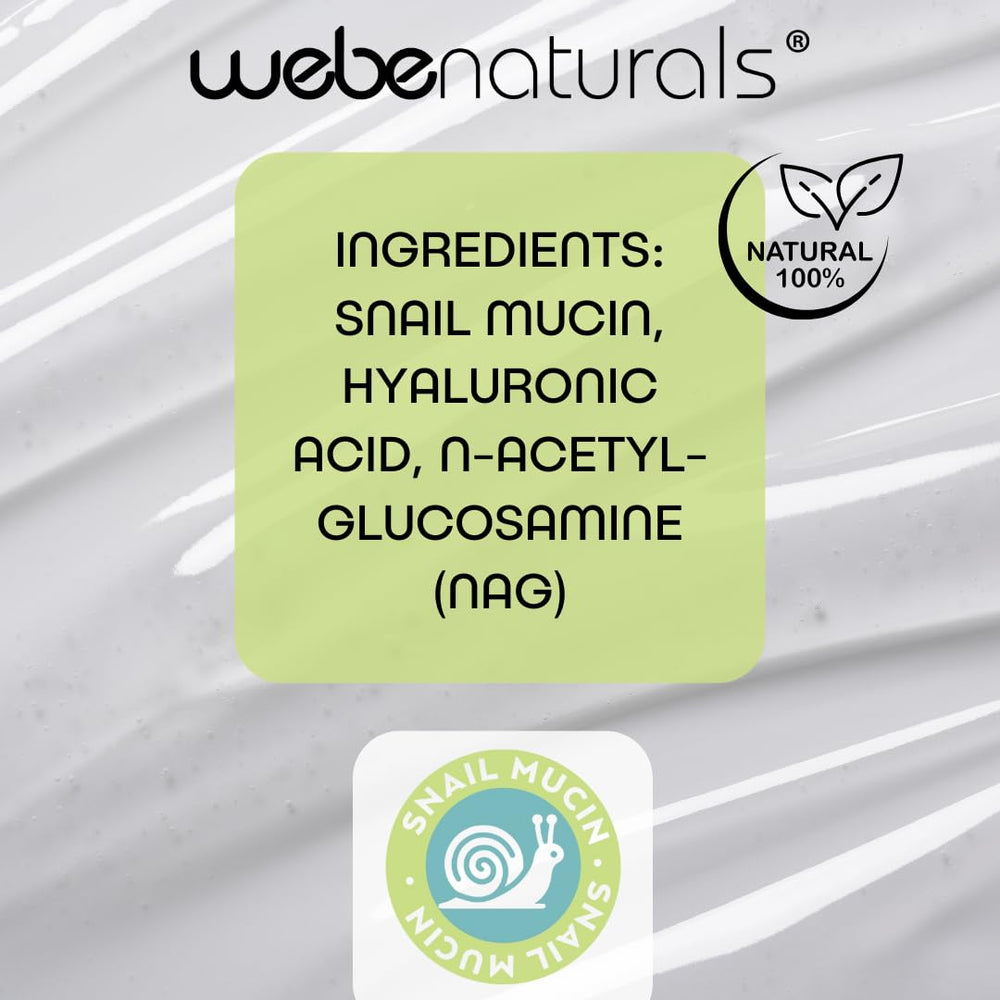 WEBE Sérum Éclat Mucin Escargot application pratique en main.
