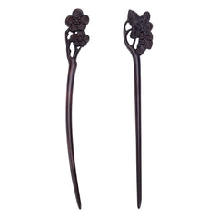 WEBEEDY baguette cheveux bois gravée lotus pour chignon élégant et durable