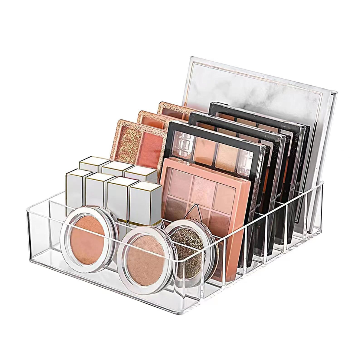 WECHENG Organisateur maquillage pour palettes yeux, rangement clair et pratique.