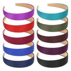 Bandeau satin rouge Wecoe, élégant et confortable pour un look quotidien.