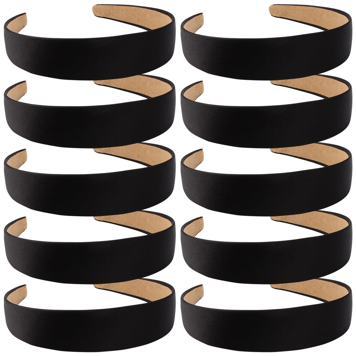 Bandes Wecoe noir satin – grand format pour tous les looks.