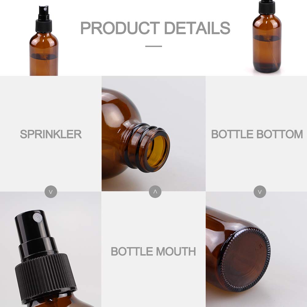 Wedama brume fine sur bouteille ambrée, parfait pour soins et arrosage.