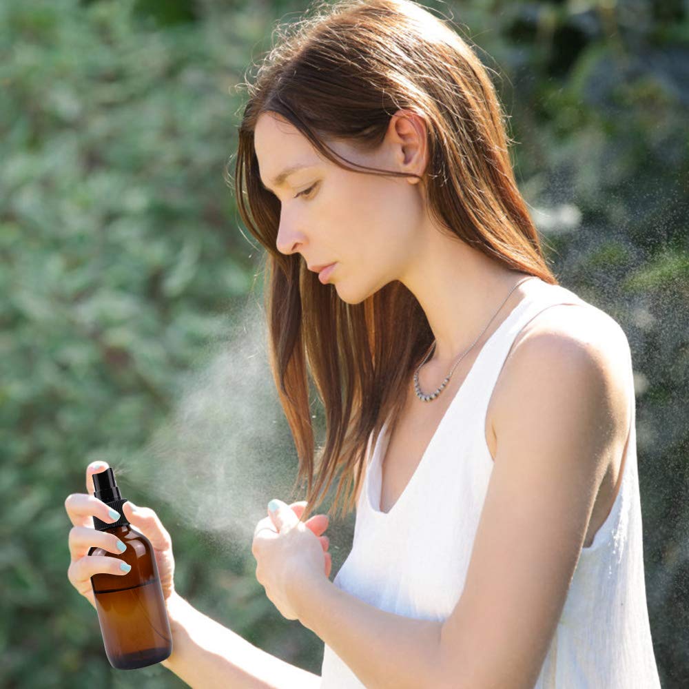 Wedama protection UV – bouteille ambre protège huiles sensibles.