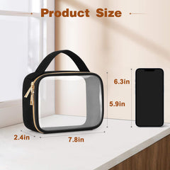 Wedama sac toilettage transparent avec poignée pratique en voyage.