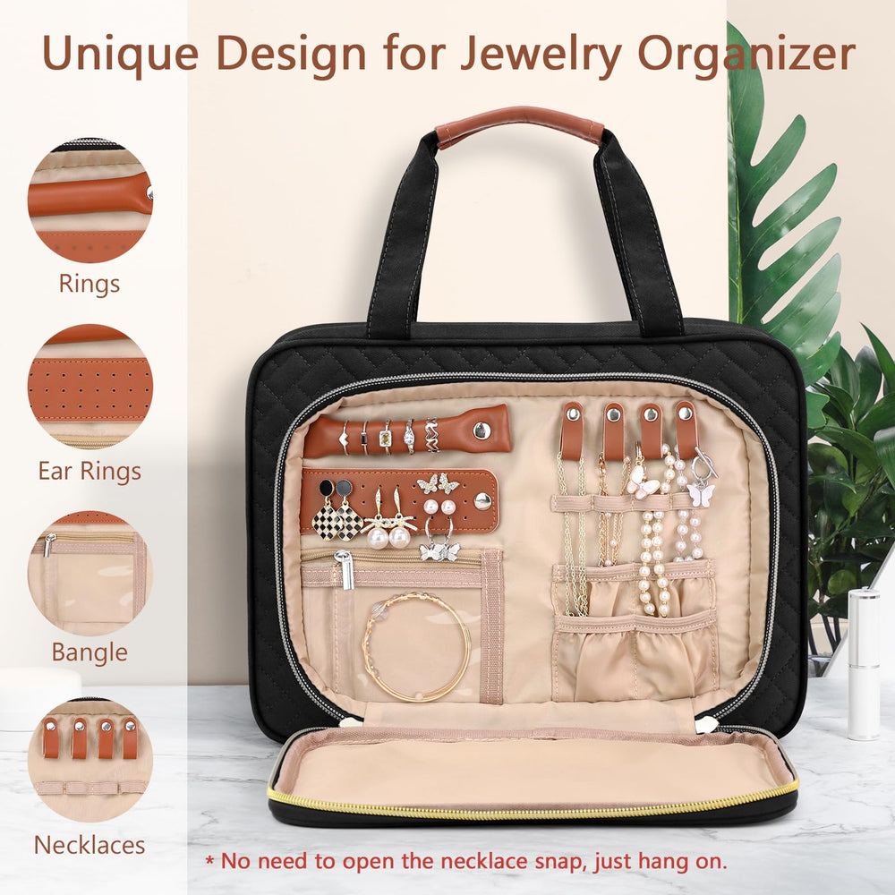 Wedama trousse toilette grande capacité, tout en un compagnon pratique pour voyages.