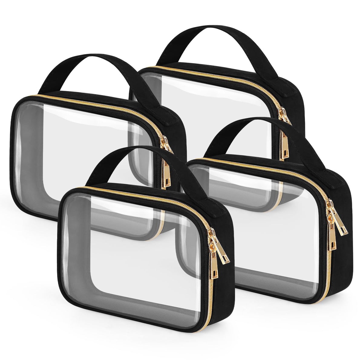 Wedama trousse toilette transparente – ensemble pratique pour le voyage et le rangement.
