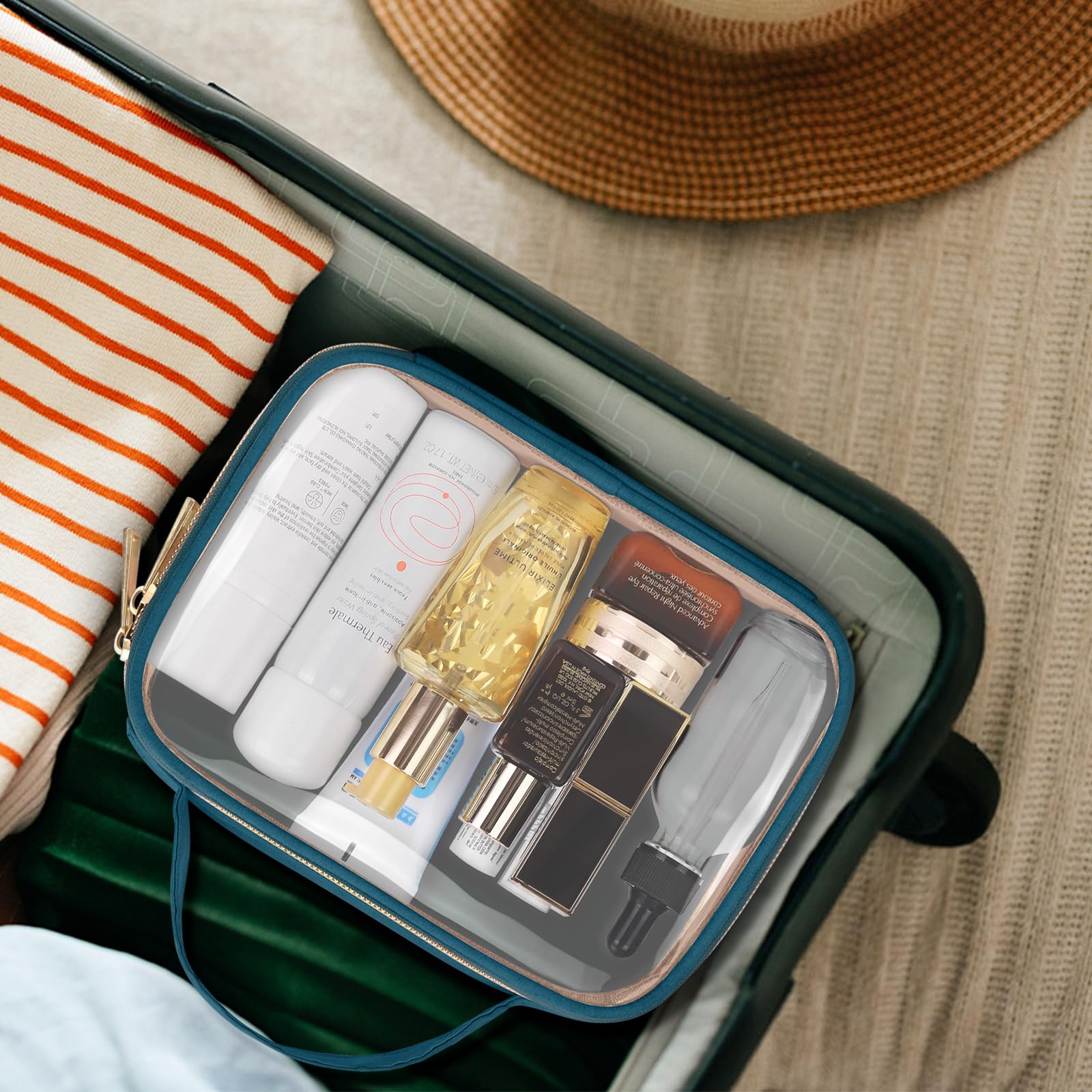 Wedama trousse toilette transparente, organisation efficace en voyage.