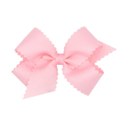 Wee Ones noeud grosgrain bord scallopé, style intemporel pour sublimer les tenues.