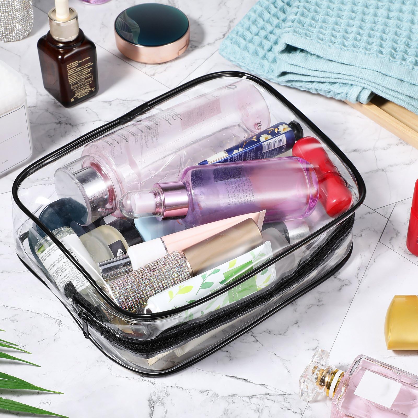 Weewooday coffret réutilisable transparent pratique pour trier objets personnels