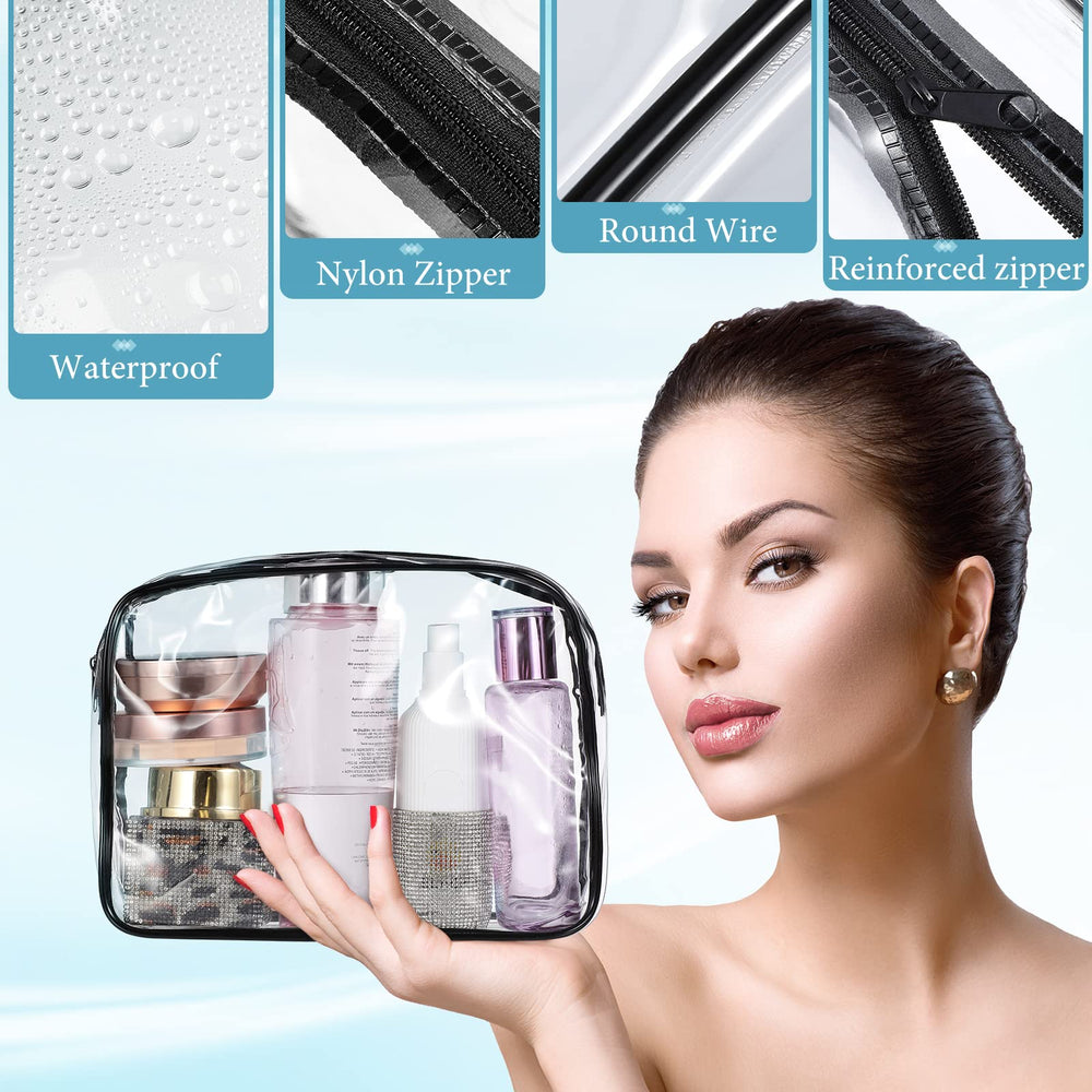Weewooday étui transparent pour rangement accessoires et essentiels visibles