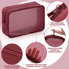 Weewooday étui-voyage-filet-maquillage léger et durable pour vos déplacements.