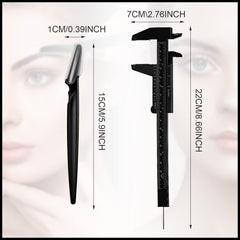 Weewooday mini calbre sourcils, outil compact et portable.