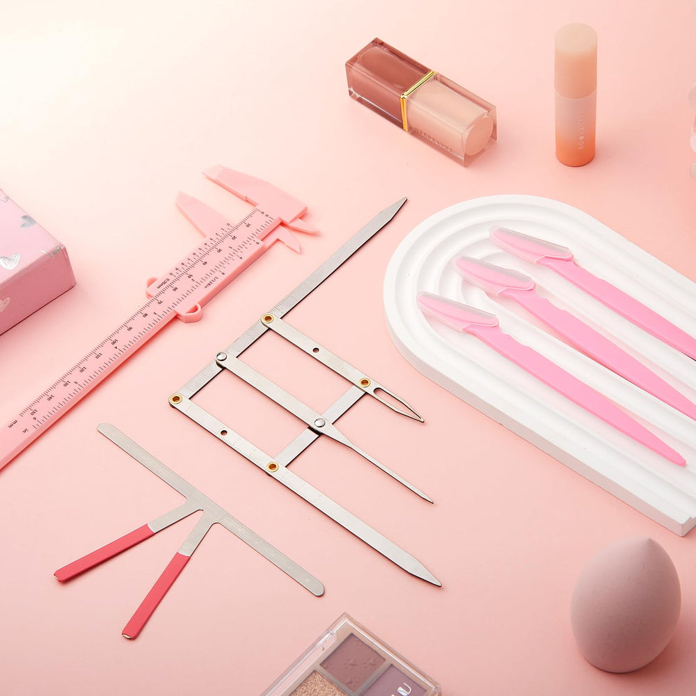 Weewooday Emballage-kit règles sourcils prêt à l’emploi.