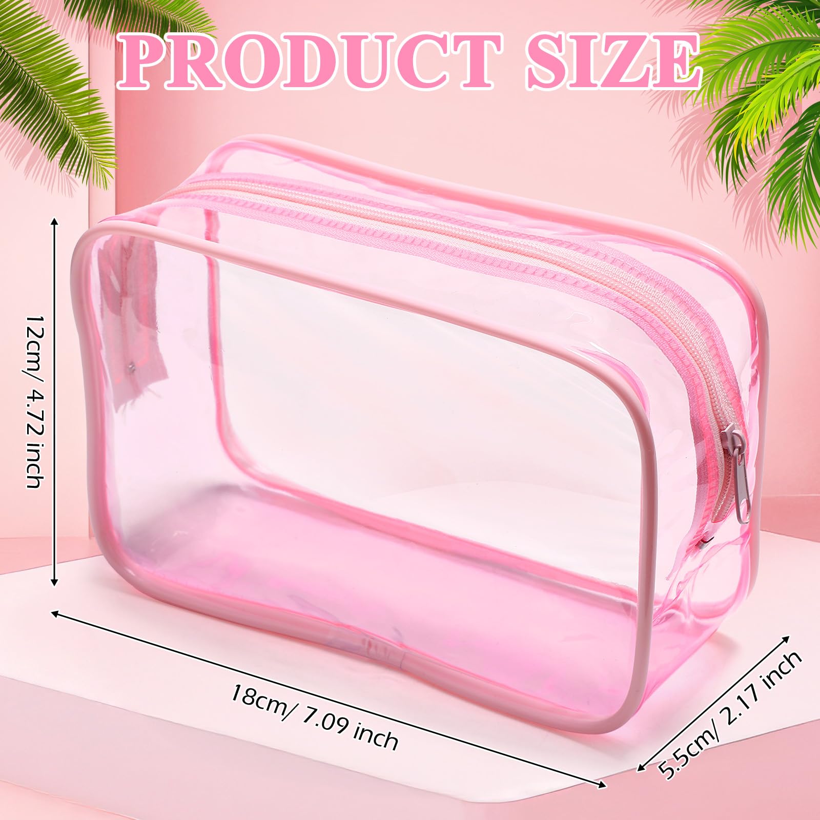 Pochette PVC transparente Weewooday pour repérer facilement les articles.