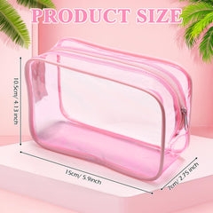 Weewooday pochettes cosmétiques transparentes, ouverture zippée facile à utiliser.