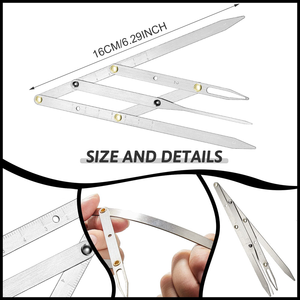 Weewooday règle sourcils double échelle pour mesures rapides.