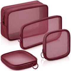 Weewooday sac-maquillage-filet transparent facilitant le repérage en voyage.