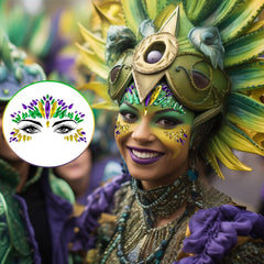 Wehhbtye strass yeux Mardi Gras, adhérence fiable pour fêtes et soirées déguisées.