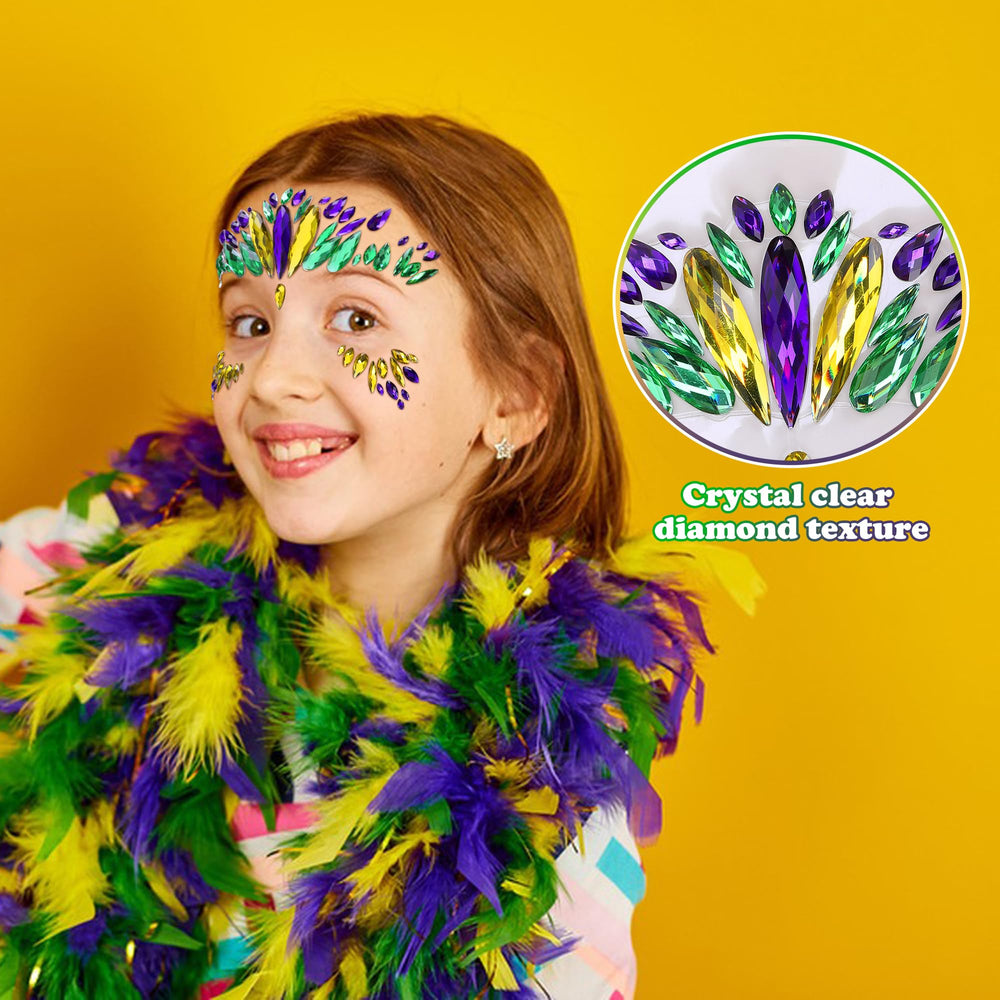 Wehhbtye strass yeux Mardi Gras, usage polyvalent pour carnaval, mascarade et fête.