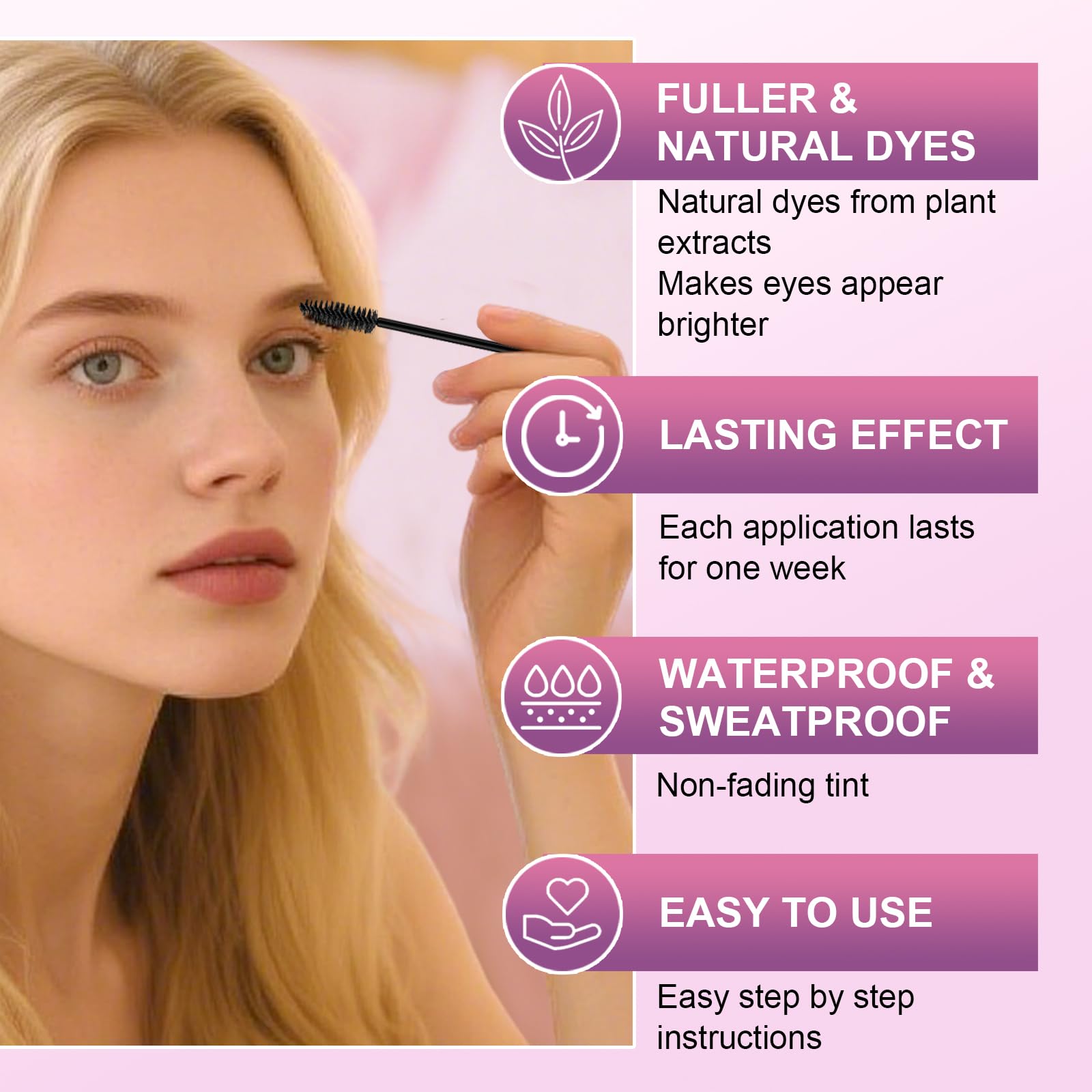 Coloration maison cils et sourcils WEILNELL en 15 minutes.