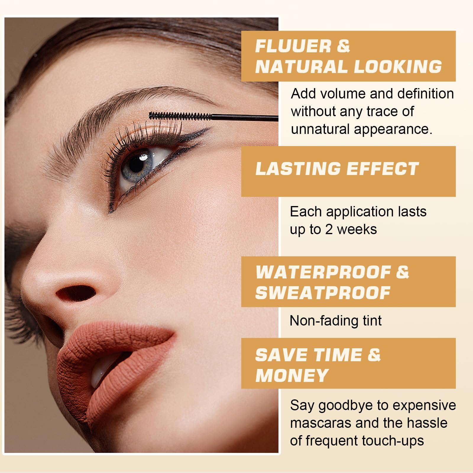 WEILNELL application sourcils coloration avec outils pour guidage sûr et propre.