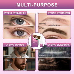 WEILNELL kit coloration cils et sourcils – applicateur précis pour une application facile