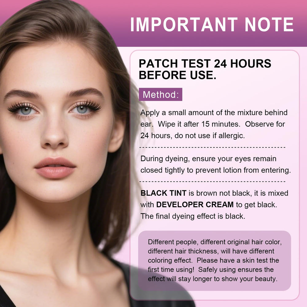 Résultats naturels noir WEILNELL pour cils et sourcils.