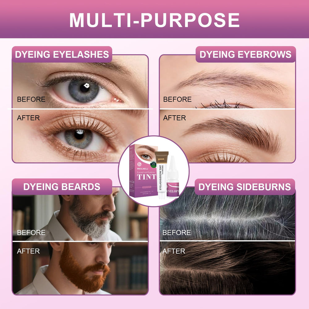 WEILNELL teinte-cils-sourcils rend les cils et sourcils mieux définis et coordonnés.