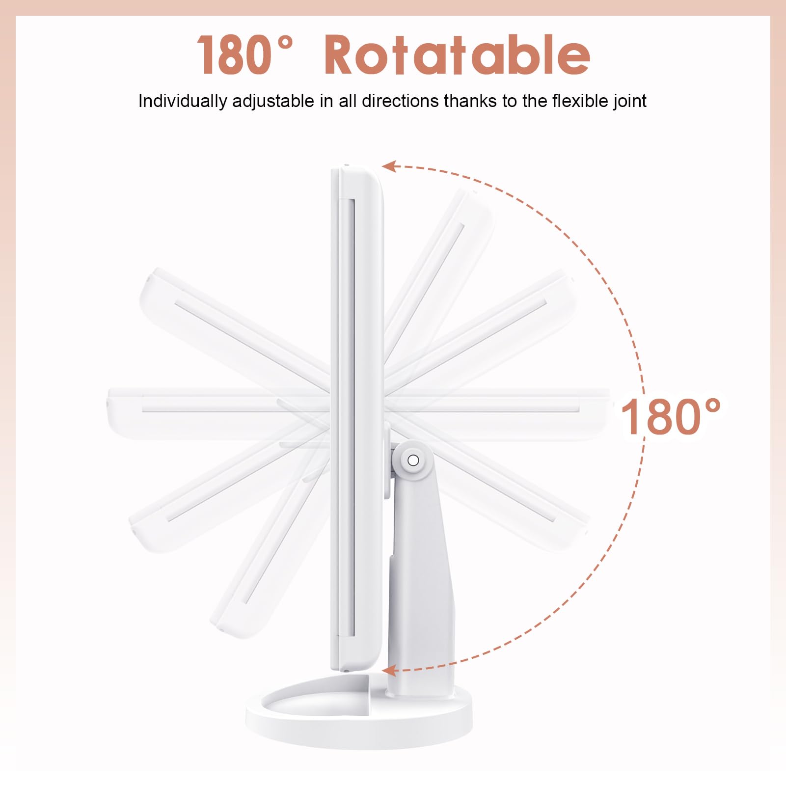Miroir WEILY lumière naturelle 6500K pour un rendu fidèle.